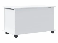 vidaxl Baúl almacenaje ruedas ALTA madera maciza 73x39,5x43 cm
