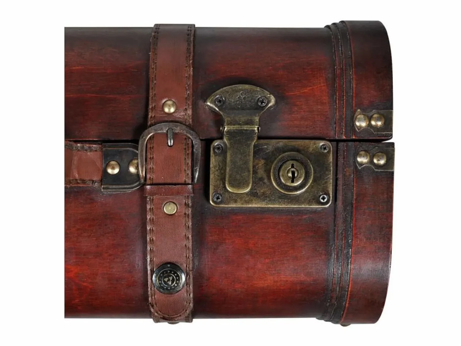 Discount Baúl cofre de madera vintage marrón 2 unidades Baúl Y Arcón