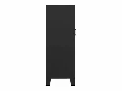 Hot vidaxl Baúl de almacenaje industrial metal 70x40x115 cm Negro