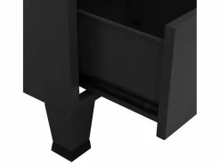 Hot vidaxl Baúl de almacenaje industrial metal 70x40x115 cm Negro