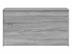 Best vidaxl Baúl de almacenaje madera contrachapada Sonoma 84x42x46 cm Gris