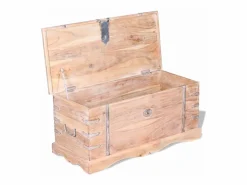 Baúl de almacenamiento de madera de acacia ES910719