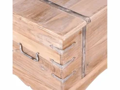 Baúl de almacenamiento de madera de acacia ES910719