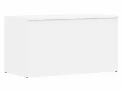Best vidaxl Baúl de almacenamiento madera contrachapada 84x42x46 cm Blanco
