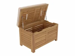 Sweeek Baúl de jardín en madera de acacia, 63l natural