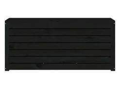 Baúl de jardín madera maciza de pino 101x50,5x46,5 cm ES576205