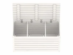 Online vidaxl Baúl de jardín madera maciza de pino 101x50,5x46,5 cm Blanco
