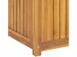 vidaxl Baúl de jardín madera maciza de teca 175x50x55 cm