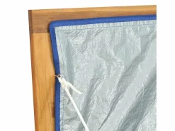vidaxl Baúl de jardín madera maciza de teca 175x50x55 cm
