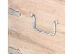 vidaxl Baúl de madera maciza de acacia 40x40x40 cm
