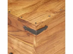 vidaxl Baúl de madera maciza de acacia 90x40x40 cm