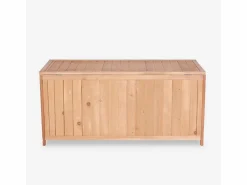 Baúl de madera para guardar herramientas de jardín Teal