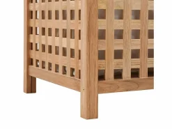 Baúl de ropa 39 x 39 x 65 cm Madera maciza de nogal
