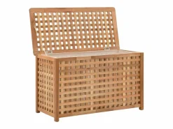 New Baúl de ropa 77,5x37,5x46,5 cm Madera maciza de nogal Cesto De Ropa
