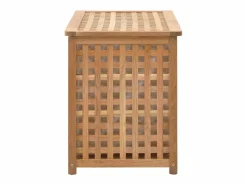 New Baúl de ropa 77,5x37,5x46,5 cm Madera maciza de nogal Cesto De Ropa