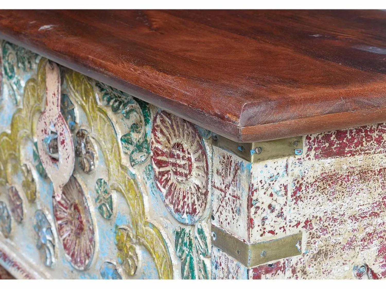 Giner y colomer Baúl madera de mango color nuez Marru00f3n