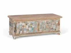 Baúl mix madera mango y reciclada acabado Baúl Y Arcón|Accesorios De Almacenaje