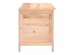 Clearance vidaxl Baúl para cojines de jardín madera maciza abeto 99x50x56,5 cm Color natural claro