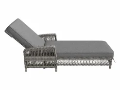 Discount ModernLuxe Balancín Ajustable en 4 Posiciones para Terraza en ratán Resistente a la Intemperie y a la Corrosión, Gris