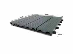 Baldosas es para Terraza 30x30cm WPC 11 piezas x 1m² azulejos balcón jardín suelo madera exterior sistema clic facil instalación y limpieza cobertura total 3m²