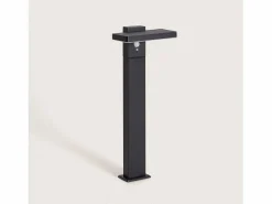 Ledkia Baliza de Pie Exterior Solar LED 4W 50cm Aluminio con Sensor de Movimiento Bran