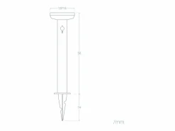 Ledkia Baliza de Pie Exterior Solar LED 5W 50cm Acero Inoxidable con Sensor de Movimiento Barton Square