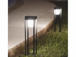 New Baliza de Pie Exterior Solar LED 2,5W 40cm Aluminio con Sensor de Movimiento Devah Energía Solar