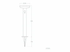 Online Baliza de Pie Exterior Solar LED 5W 50cm Acero Inoxidable con Sensor de Movimiento Barton Energía Solar