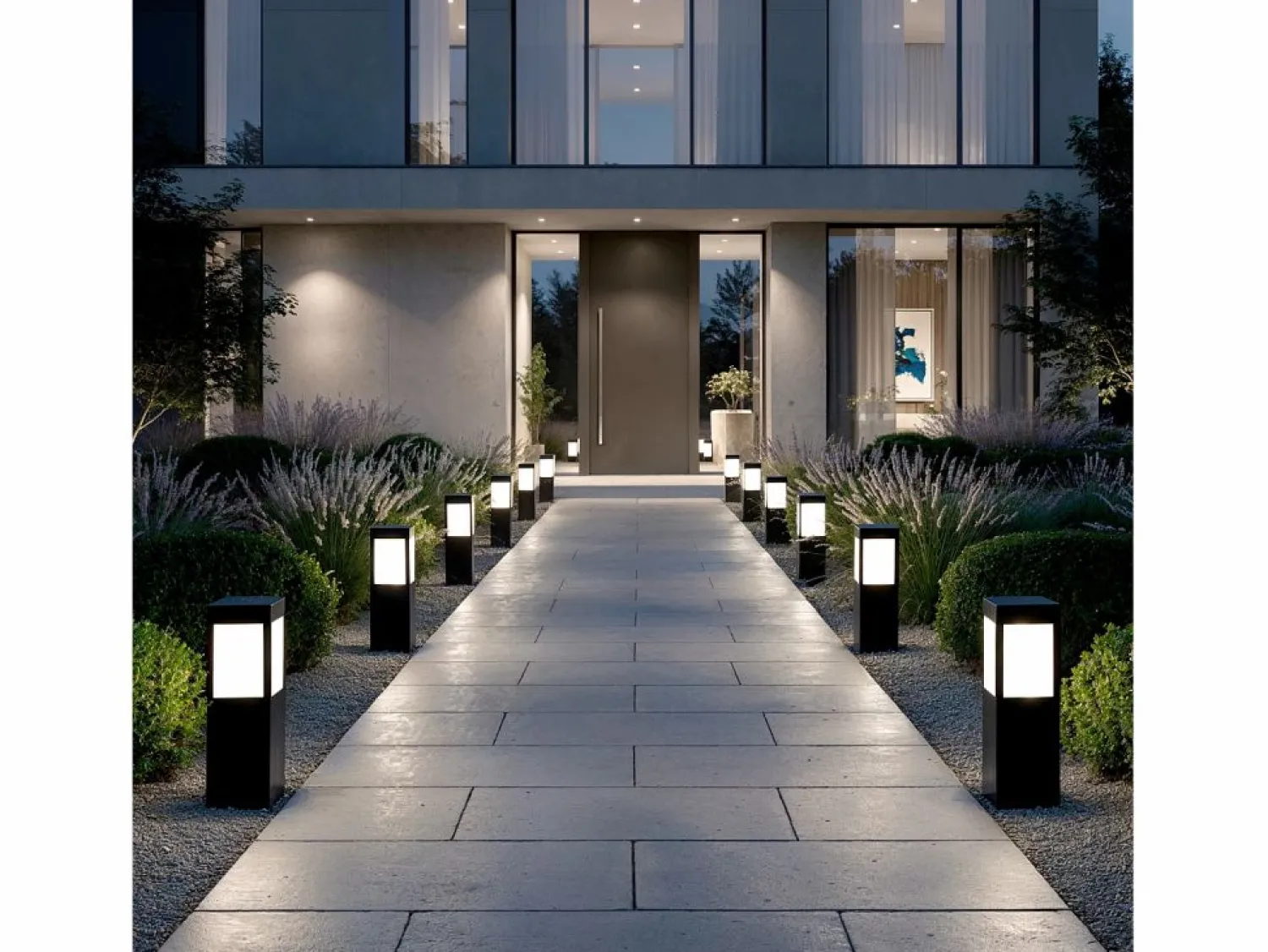 Sale Ledkia Baliza Solar Exterior LED Superficie Pie 40cm con Detector de Movimiento Kenya 3000K Blanco Cálido Negro