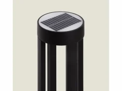 Clearance Ledkia Baliza Solar Exterior LED 1.5W Superficie Pie 80cm Siparia 3000K Blanco Cálido Negro