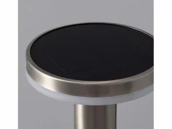 Ledkia Baliza Solar Exterior LED 6W Superficie Pie 45cm con Detector de Movimiento Helios Inox 4000K Blanco Neutro