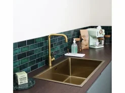 Essebagno Baltic Mezclador de fregadero oro cepillado