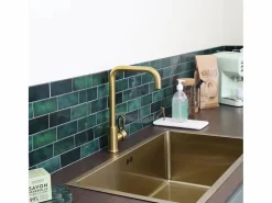 Essebagno Baltic Mezclador de fregadero oro cepillado