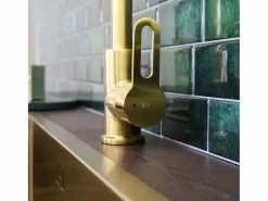 Essebagno Baltic Mezclador de fregadero oro cepillado