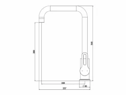 Discount Essebagno Baltic Mezclador de fregadero estilo acero inoxidable Bronce