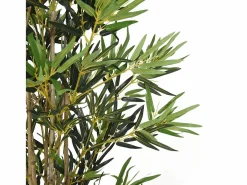 New Bambú artificial 1380 hojas 200 cm Verde