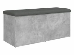Hot Banco almacenaje madera ingeniería hormigón 102x42x45 cm Banco Y Pie De Cama|Banco Y Pie De Cama