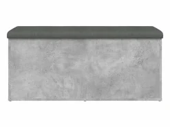 Hot Banco almacenaje madera ingeniería hormigón 102x42x45 cm Banco Y Pie De Cama|Banco Y Pie De Cama