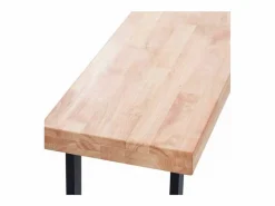Banco asiento Loft roble/negro 47x120x34 cm Adec
