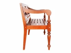 Online Banco Batavia 98 cm Madera Maciza de Caoba Marrón Oscuro Marru00f3n