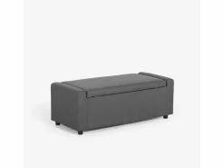 AHD Banco con almacenamiento de tela para dormitorio y recibidor Merak -