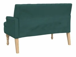 vidaxl Banco con cojines tela oscuro 113x64,5x75,5 cm