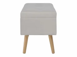 Best Banco con compartimento de terciopelo 80 cm ES891311 Banco Y Pie De Cama|Banco Y Pie De Cama