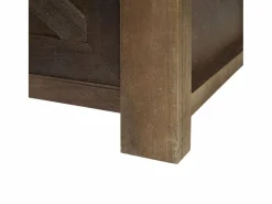 MCW Banco con compartimentos de almacenamiento -H53, marrón