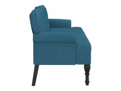 vidaxl Banco con respaldo terciopelo 119,5x64,5x75 cm