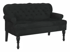 Sale Banco con respaldo Terciopelo 119,5x64,5x75 cm Banco Y Pie De Cama|Banco Y Pie De Cama