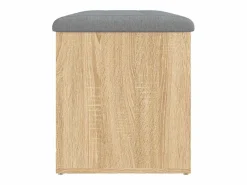 Banco de almacenaje roble Sonoma 82x42x45 cm madera de ingeniería Banco Y Pie De Cama|Banco Y Pie De Cama
