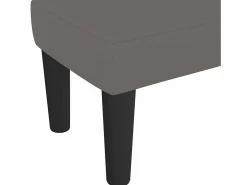 Hot vidaxl Banco de cuero sintético 70x30x30 cm Gris