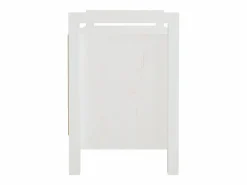 Hot Banco de entrada 80x40x60 cm Madera maciza de pino Blanco