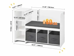 Banco de Lectura SucceBuy para Niños con Almacenamiento y Cojín - Seguridad, Confort y Estilo